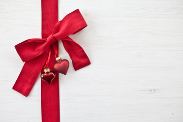 Decorative background with christmas ornaments