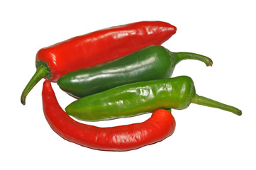 Red And Green Chilli Peppers