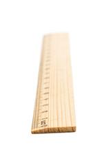 twenty centimeter ruler with shallow dof
