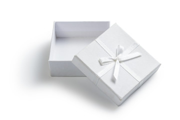 simple white open gift box