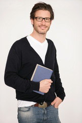 Student in der Bibliothek