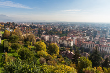 Fototapeta premium Vista di Bergamo