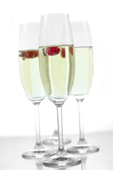 champagne in glasses