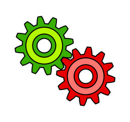 Colorful gears