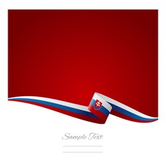 Slovak flag abstract color background vector