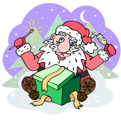Tipsy Santa Claus