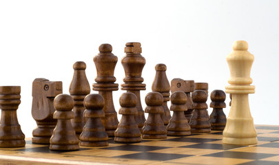 chess on a white background