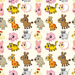 Obraz premium seamless animal pattern