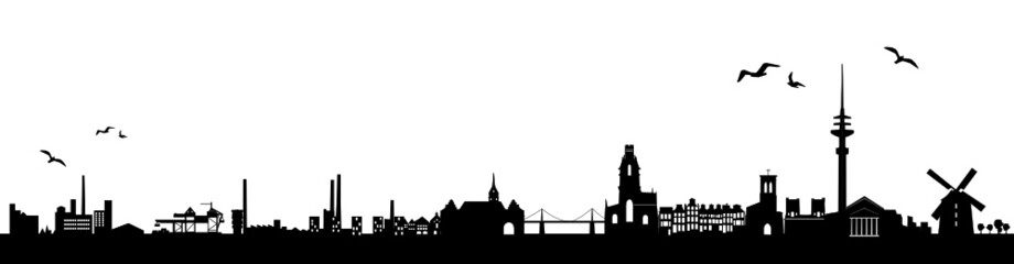 Duisburger Skyline - obrazy, fototapety, plakaty