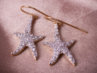 Beautiful jewelry on background