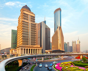 Naklejka premium Shanghai Lujiazui