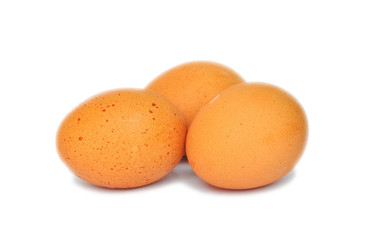 fresh organic brown eggs
