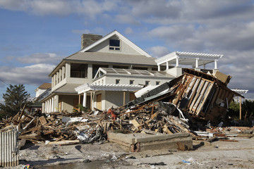Hurricane Sandy destruction