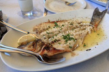 Cooked dorado fish