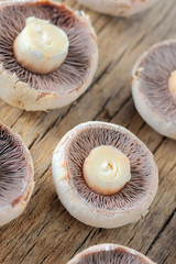 brown mushrooms
