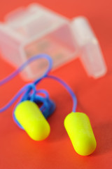 ear plugs isolated