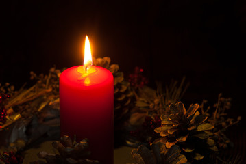 Christmas candlelight