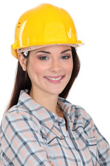 Portrait of female manual worker