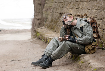 Fototapeta premium Stalker soldier