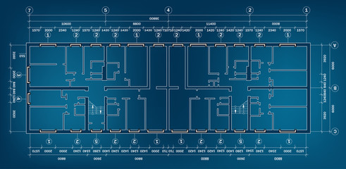 Architectural background cottage. Vector