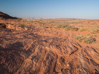 Fototapeta na wymiar Desert piasku wokół Horseshoe Bend