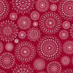 Seamless pattern with snowflakes