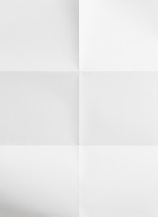 white sheet of paper folded