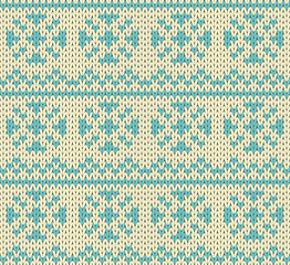 Snow drops seamless knitting pattern