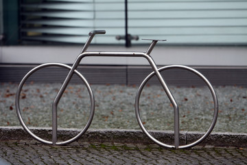 Fahrradständer aus Edelstahl