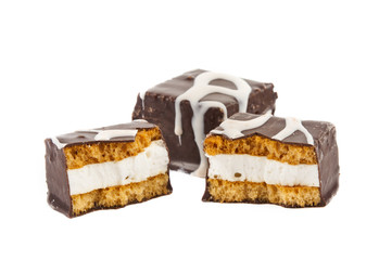 cookies with chocolate isolated