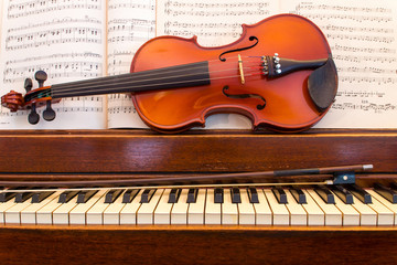Violin and Piano With Music