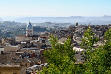 Panorama del centro storico di Caltanissetta