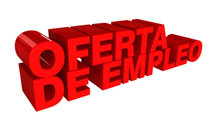 Fototapeta premium Oferta de empleo