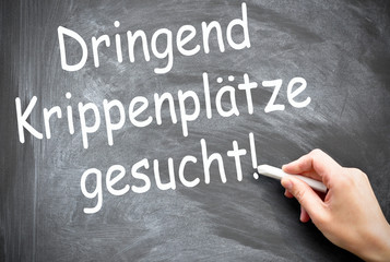 Fototapeta premium dringend Krippenplätze gesucht