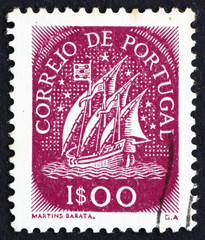 Postage stamp Portugal 1943 Ancient Sailing Vessel