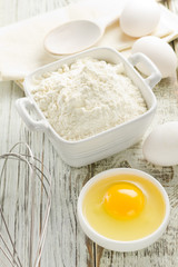 Flour, eggs