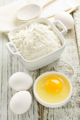 Flour, eggs