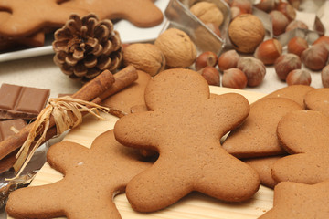 making gingerbread cookies for Christmas