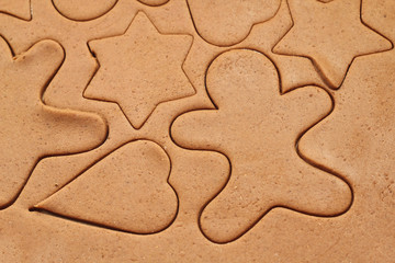 making gingerbread cookies for Christmas