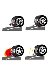 タイヤ,メンテナンス,車,オートバイ,冬,雪,タイヤ交換,作業,メカニック,ホイール,パンク