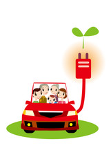 エコ,エコカー,電気自動車,クリーンエネルギー,優しい,自然エネルギー,排気,再生,エネルギー