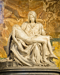 Sculpture of Pieta by Michaelangelo