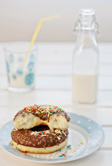 donuts and milk