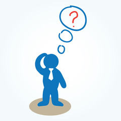 small drawn man, question