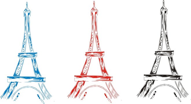 esquisse tour eiffel