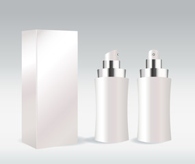 White cosmetic container