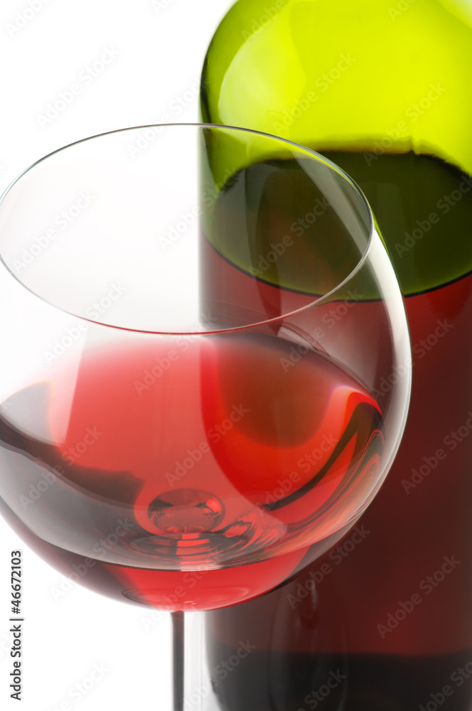 Poster red wine close-up