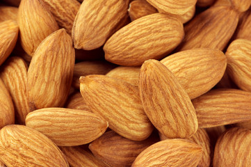 Fototapeta premium Almonds close-up
