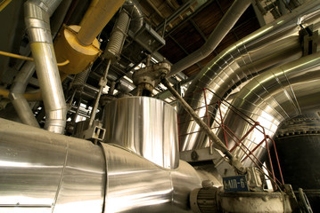 Industrial zone, Steel pipelines and cables