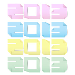 2013 colorful paper note stickers..
